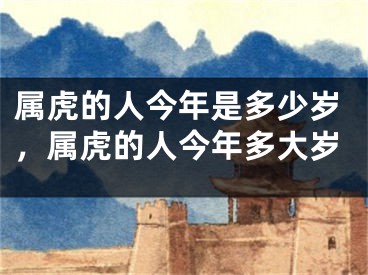 属虎的人今年是多少岁，属虎的人今年多大岁