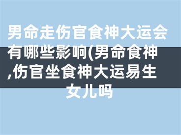 男命走伤官食神大运会有哪些影响(男命食神,伤官坐食神大运易生女儿吗