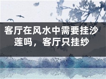 客厅在风水中需要挂沙莲吗,客厅只挂纱