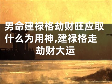 男命建禄格劫财旺应取什么为用神,建禄格走劫财大运