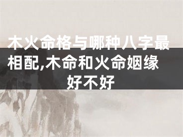 木火命格与哪种八字最相配,木命和火命姻缘好不好