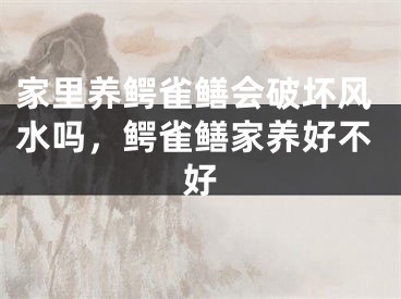 家里养鳄雀鳝会破坏风水吗，鳄雀鳝家养好不好