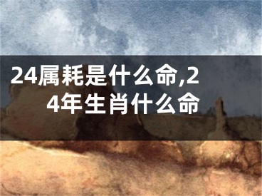 24属耗是什么命,24年生肖什么命
