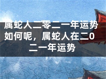 属蛇人二零二一年运势如何呢，属蛇人在二0二一年运势