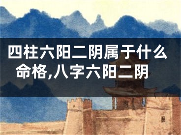 四柱六阳二阴属于什么命格,八字六阳二阴