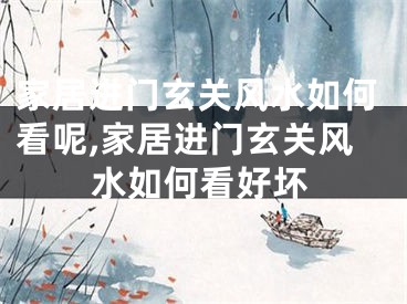 家居进门玄关风水如何看呢,家居进门玄关风水如何看好坏