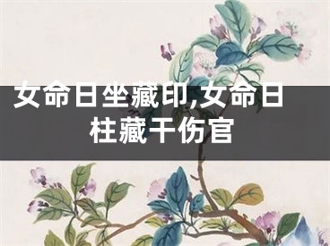 女命日坐藏印,女命日柱藏干伤官
