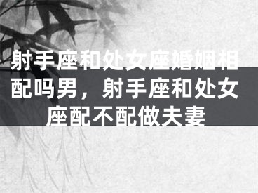 射手座和处女座婚姻相配吗男，射手座和处女座配不配做夫妻