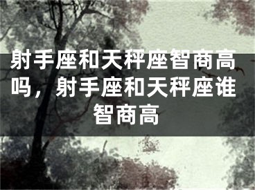 射手座和天秤座智商高吗,射手座和天秤座谁智商高