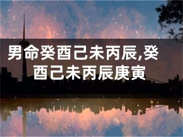 男命癸酉己未丙辰,癸酉己未丙辰庚寅