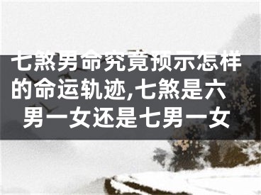 七煞男命究竟预示怎样的命运轨迹,七煞是六男一女还是七男一女