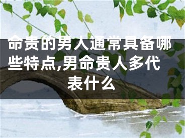 命贵的男人通常具备哪些特点,男命贵人多代表什么
