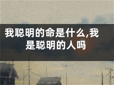 我聪明的命是什么,我是聪明的人吗
