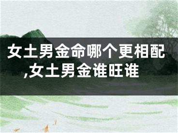 女土男金命哪个更相配,女土男金谁旺谁