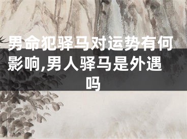 男命犯驿马对运势有何影响,男人驿马是外遇吗