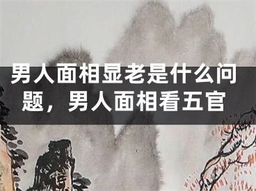 男人面相显老是什么问题，男人面相看五官