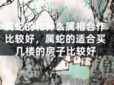 属蛇的和什么属相合作比较好，属蛇的适合买几楼的房子比较好