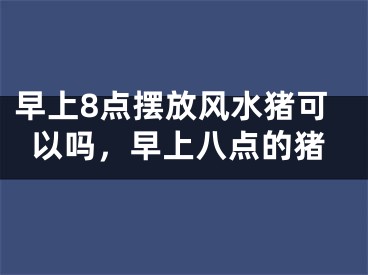 早上8点摆放风水猪可以吗，早上八点的猪