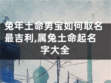 兔年土命男宝如何取名最吉利,属兔土命起名字大全