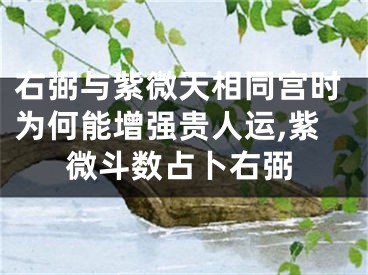 右弼与紫微天相同宫时为何能增强贵人运,紫微斗数占卜右弼