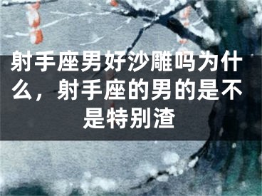 射手座男好沙雕吗为什么,射手座的男的是不是特别渣