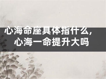 心海命座具体指什么,心海一命提升大吗