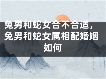 兔男和蛇女合不合适，兔男和蛇女属相配婚姻如何