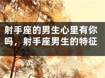 射手座的男生心里有你吗，射手座男生的特征