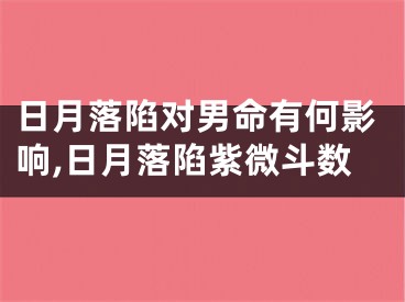 日月落陷对男命有何影响,日月落陷紫微斗数