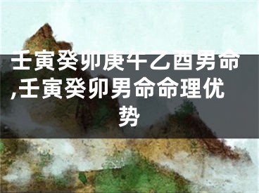 壬寅癸卯庚午乙酉男命,壬寅癸卯男命命理优势