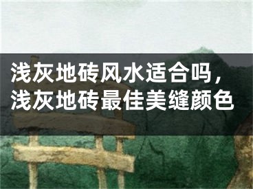 浅灰地砖风水适合吗,浅灰地砖最佳美缝颜色