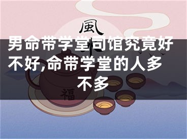 男命带学堂司馆究竟好不好,命带学堂的人多不多