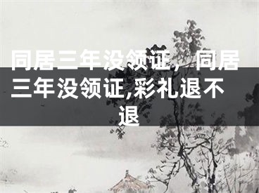 同居三年没领证，同居三年没领证,彩礼退不退