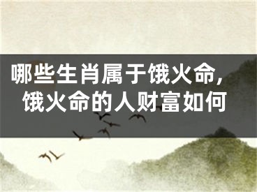 哪些生肖属于饿火命,饿火命的人财富如何