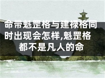 命带魁罡格与建禄格同时出现会怎样,魁罡格都不是凡人的命