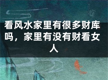 看风水家里有很多财库吗,家里有没有财看女人