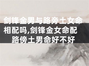 剑锋金男与路旁土女命相配吗,剑锋金女命配路傍土男命好不好