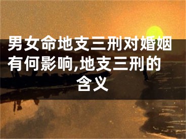 男女命地支三刑对婚姻有何影响,地支三刑的含义