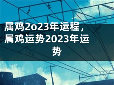 属鸡2o23年运程，属鸡运势2023年运势