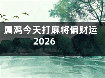 属鸡今天打麻将偏财运2026