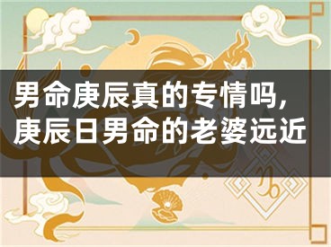 男命庚辰真的专情吗,庚辰日男命的老婆远近