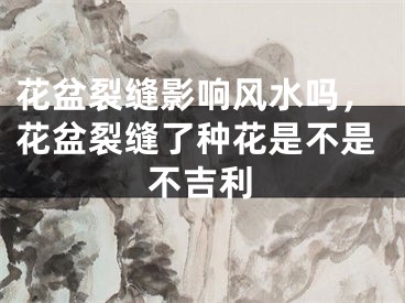 花盆裂缝影响风水吗,花盆裂缝了种花是不是不吉利