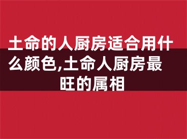 土命的人厨房适合用什么颜色,土命人厨房最旺的属相