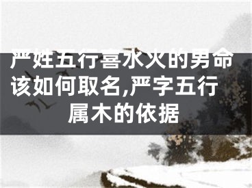 严姓五行喜水火的男命该如何取名,严字五行属木的依据