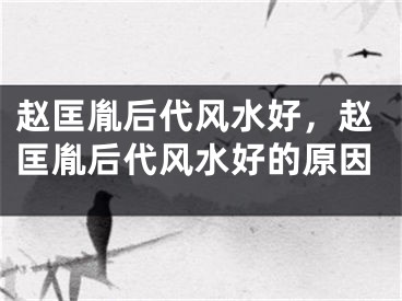 赵匡胤后代风水好，赵匡胤后代风水好的原因