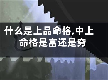 什么是上品命格,中上命格是富还是穷