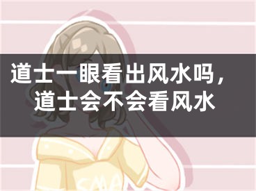 道士一眼看出风水吗，道士会不会看风水