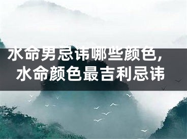 水命男忌讳哪些颜色,水命颜色最吉利忌讳