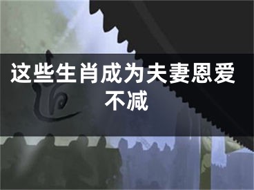 这些生肖成为夫妻恩爱不减