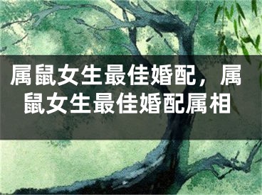 属鼠女生最佳婚配，属鼠女生最佳婚配属相 